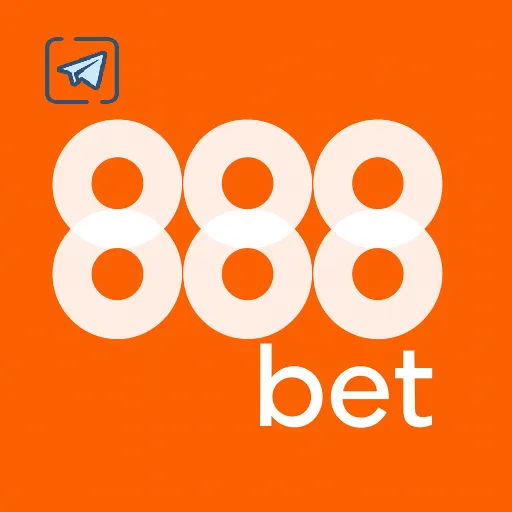 Imagem promovendo o canal oficial da 888bet no Telegram
